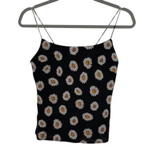 Multi-Coloured ASOS Design Women's Floral Linen-Blend Scoop Neck Cami